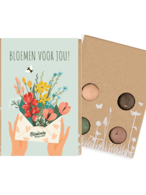 Blossombs mini giftset met 4 zaadbommetjes