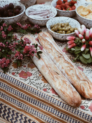 Details plaid Evy met bloemenprint van Doing Goods