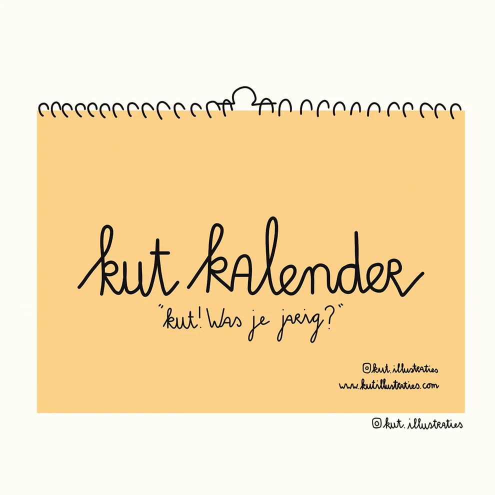 Kut kalender kut illustraties