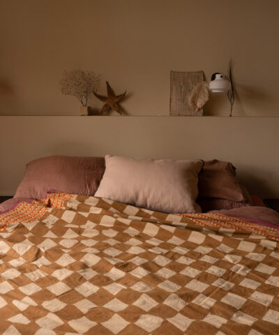 Bed met Plaid Checkmate - 240 x 280 cm Doing Goods