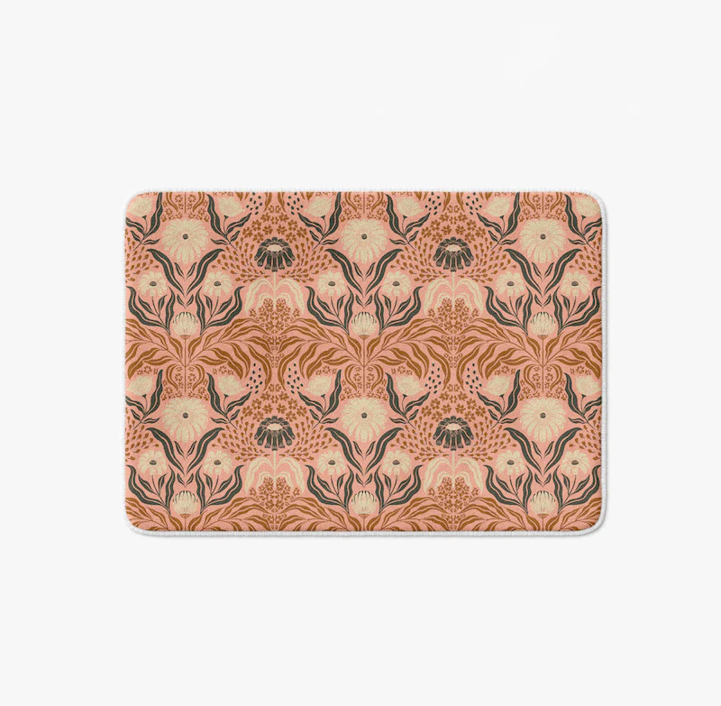 Badmat bloemenprint 'Nomad Chic' - 50 x 70 cm Bubble & Blend