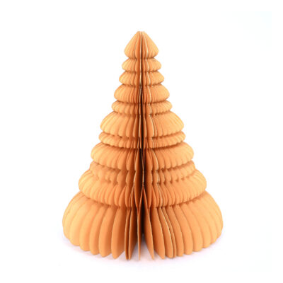 Papieren kerstboom honeycomb 25 cm – caramel Only Natural