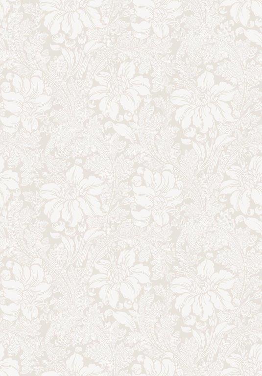 Bloemen behang Boråstapeter Behang Acanthus - witgrijs