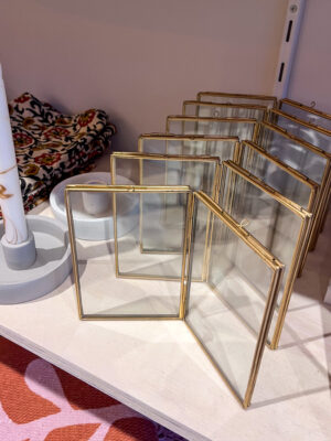 Messing fotolijst dubbel - 10 x 15 cm Madam Stoltz Koester conceptstore