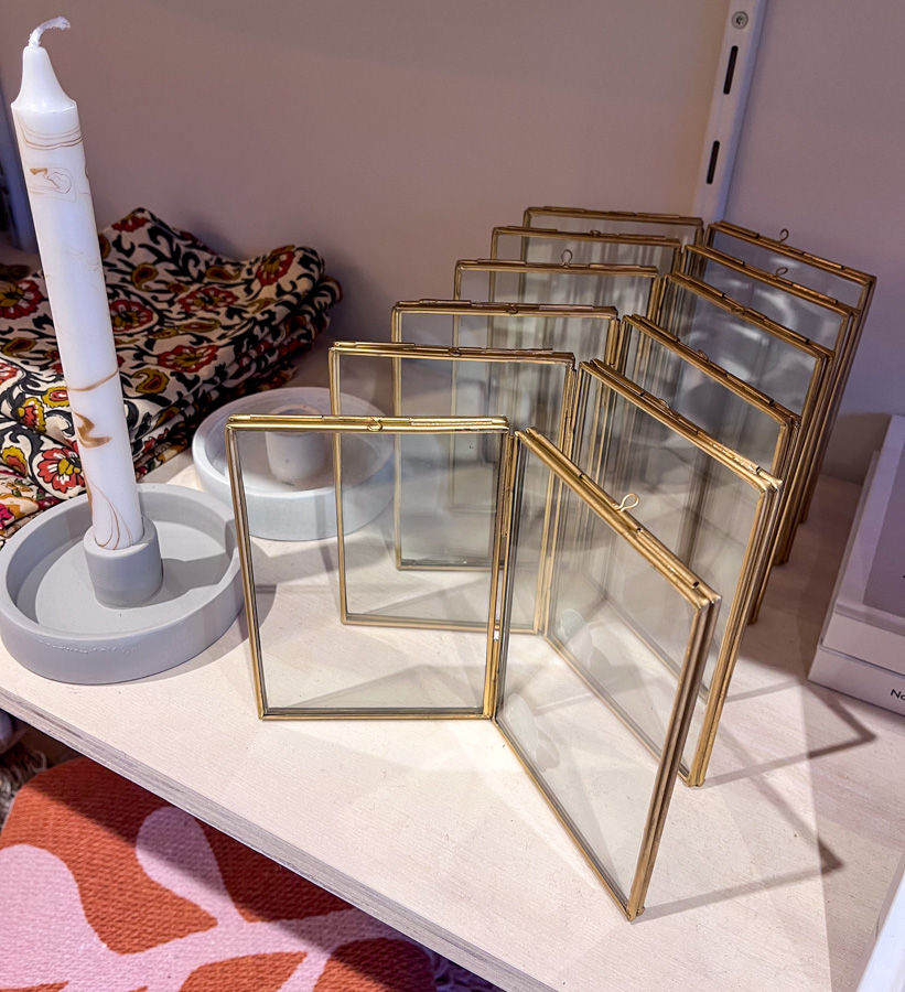 Messing fotolijst dubbel - 10 x 15 cm Madam Stoltz Koester conceptstore