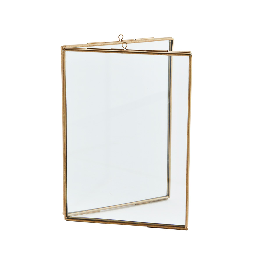 Messing fotolijst dubbel - 13 x 18 cm | Madam Stoltz