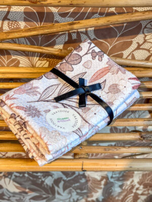 Vaatdoekjes bloemenprint 'Prairie' - set van 3 Bubble & Blend