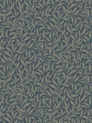 Botanisch behang Boråstapeter Behang Vintergröna - donkerblauw