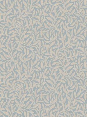 Botanisch behang Boråstapeter Behang Vintergröna - pastelblauw