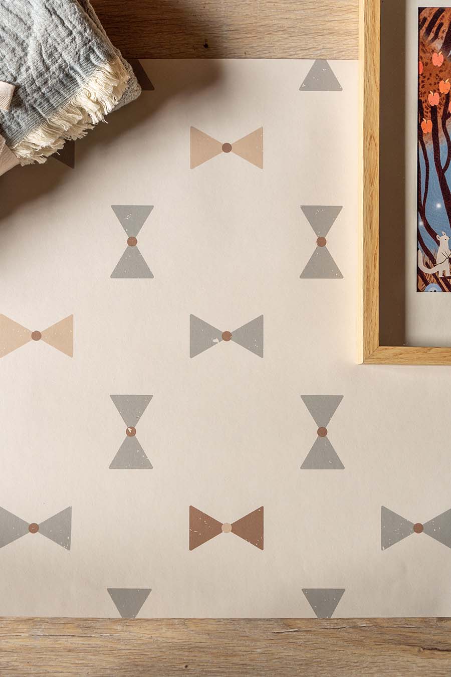 Details Behang kinderkamer Little Amour Pasta - blauw