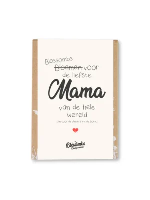 Moederdag giftbox 'Mama' met 4 zaadbommetjes Blossombs