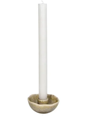 Kandelaar aardewerk - groen