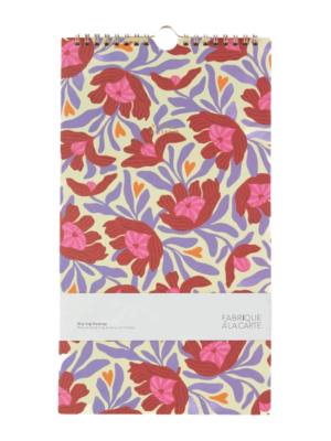 Verjaardagskalender - bloemen beige A-Journal