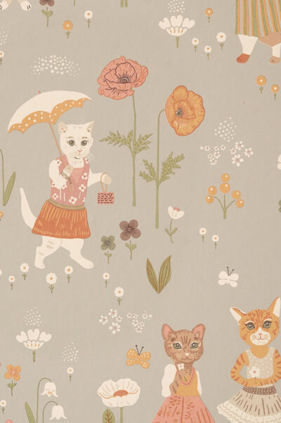 Details Behang kinderkamer Majvillan Catwalk - blauw