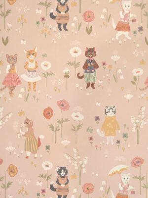 Productfoto Behang kinderkamer Majvillan Catwalk - roze