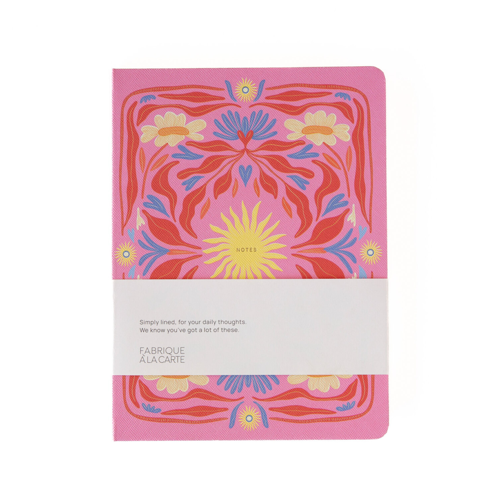 Notitieboek - zon roze A-Journal