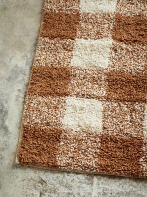 Sfeerfoto Getufte badmat - ruitjes 60 x 90 cm Madam Stoltz