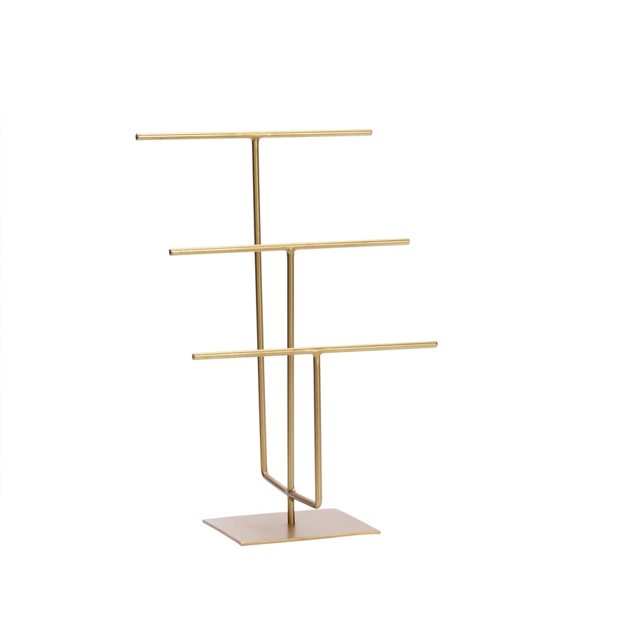Gouden juwelen standaard - 3 laags Madam Stoltz