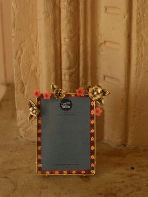 Messing fotolijst met bloemen - Amber Wildflower Doing Goods