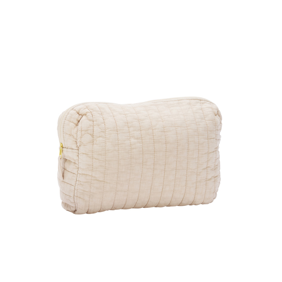 Toilettas gewatteerd - crème Madam Stoltz