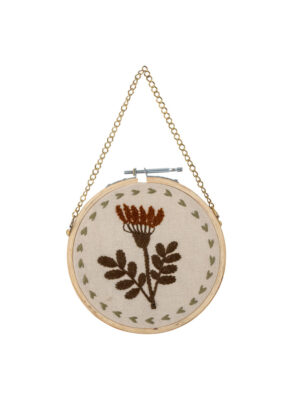 Wandhanger bloem geborduurd - Maidstone Bloomingville