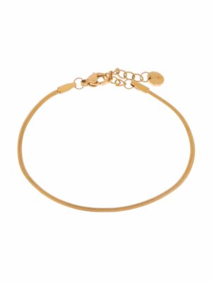 Baby smooth snake bracelet gold