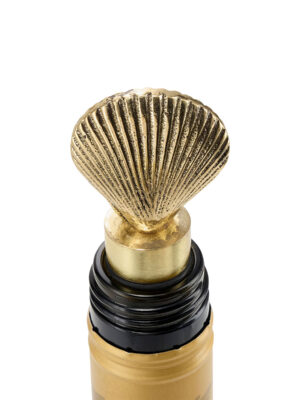 Fles met Wijnstopper schelp - Abby Doing Goods