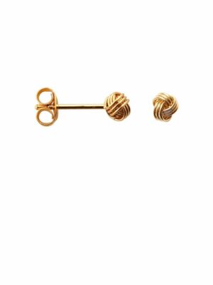 Knot Earring Gold - set van 2 oorbellen | Label Kiki