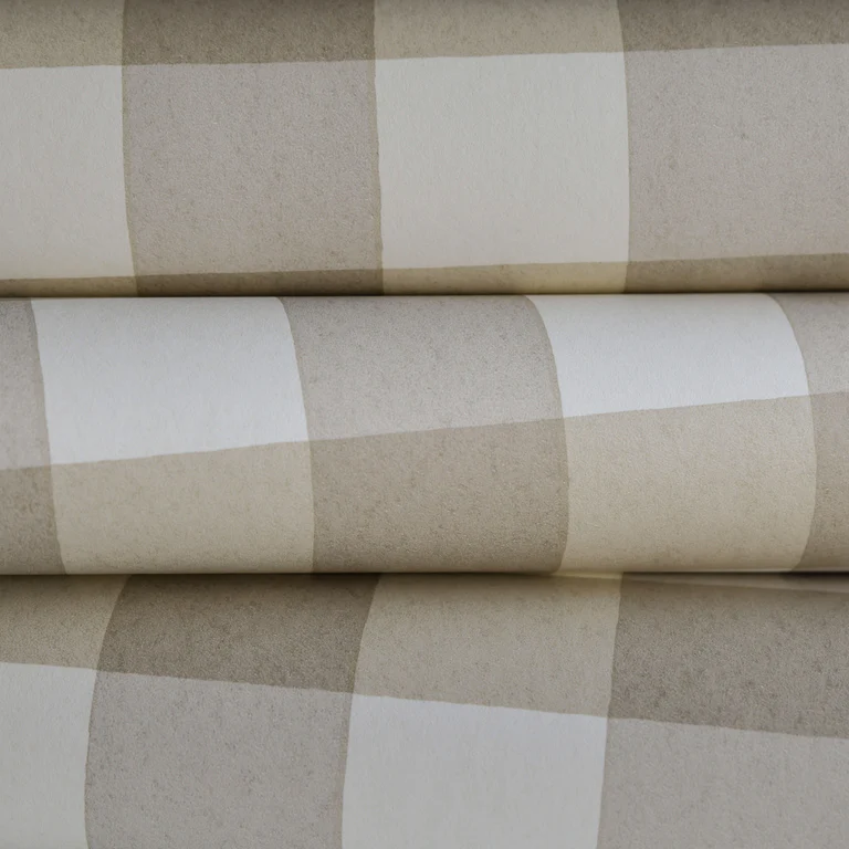 Ruitjes behang Långelid von Brömssen Behang Picnic - beige