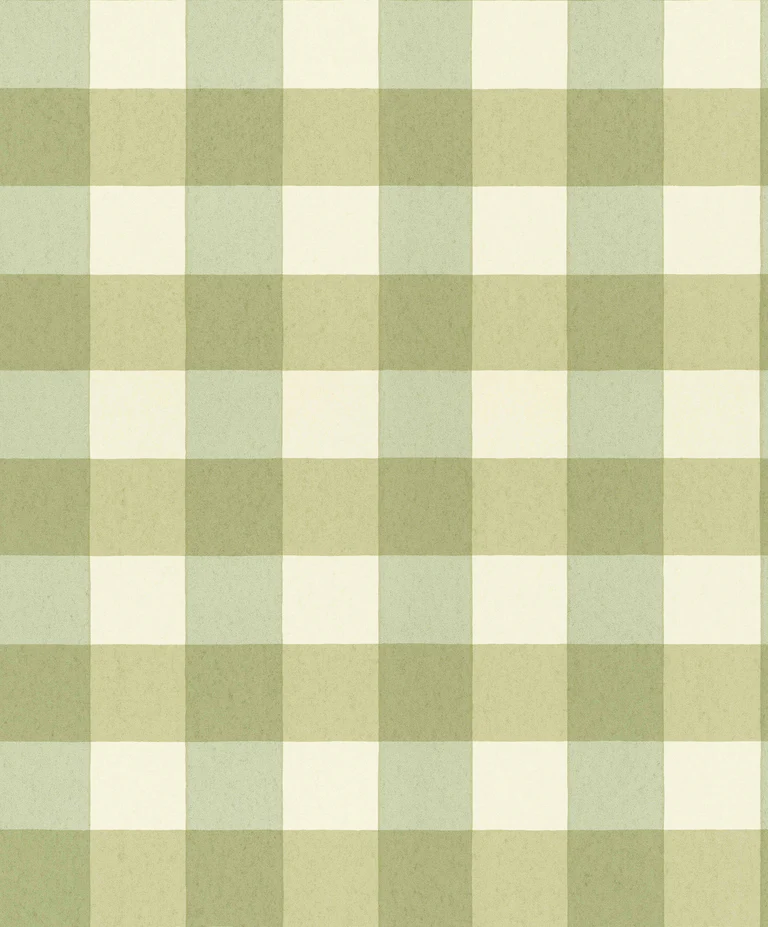 Ruitjes behang Långelid von Brömssen Behang Picnic - groen