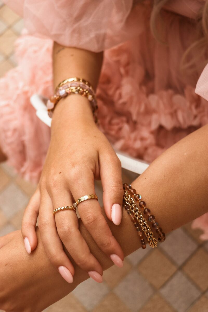 Sfeerfoto Brown flame bracelet gold Label Kiki