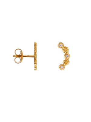 Shiny bloom gold - set van 2 oorbellen Label Kiki
