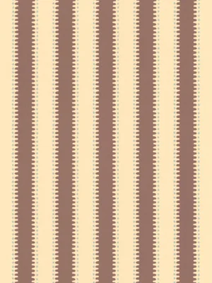 Strepen behang Långelid von Brömssen Behang Jagged Stripe - marron