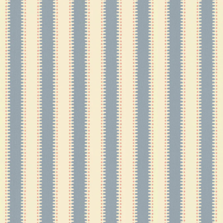 Strepen behang Långelid von Brömssen Behang Jagged Stripe - sky blue
