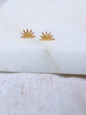 Sunset gold - set van 2 oorbellen | Label Kiki