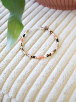 Taupe Rainbow Bracelet Silver Label Kiki