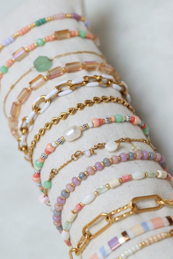 Ocean candy bracelet gold | Label Kiki