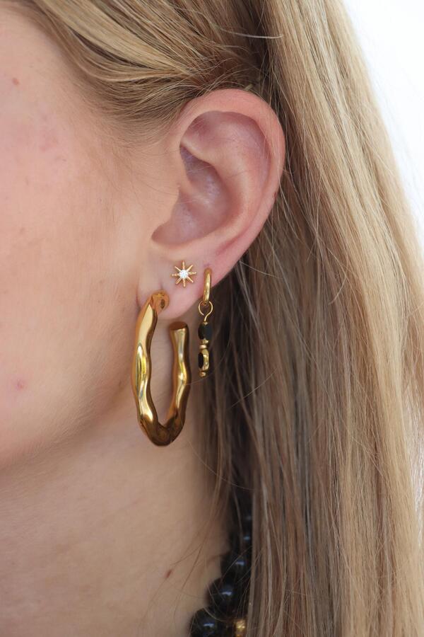 Sparkle gold – set van 2 oorbellen | Label Kiki