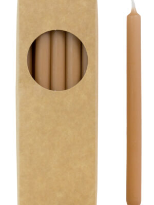 Potloodkaarsjes karamel 1,2 x 17,5 cm - 20 stuks Rustik Lys