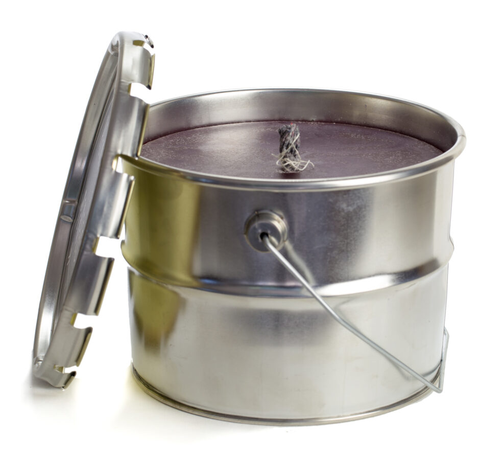 Rustik Lys Buitenkaars in blik aubergine