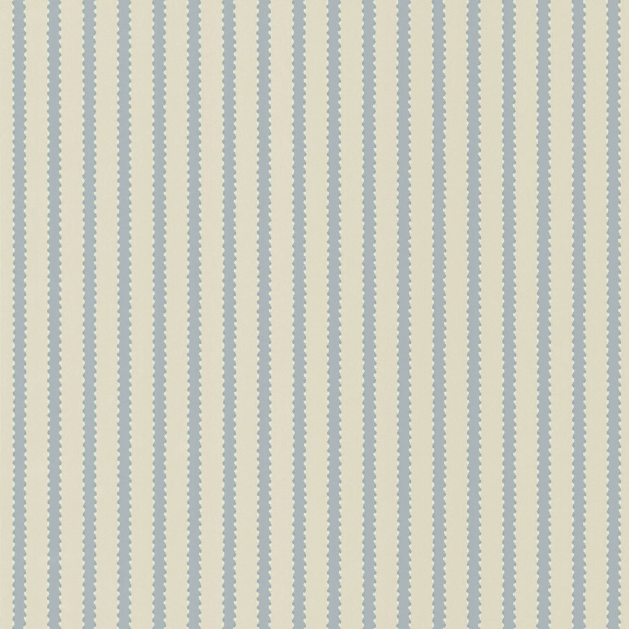 Strepen behang Långelid von Brömssen Behang Stitched Stripe - blauw