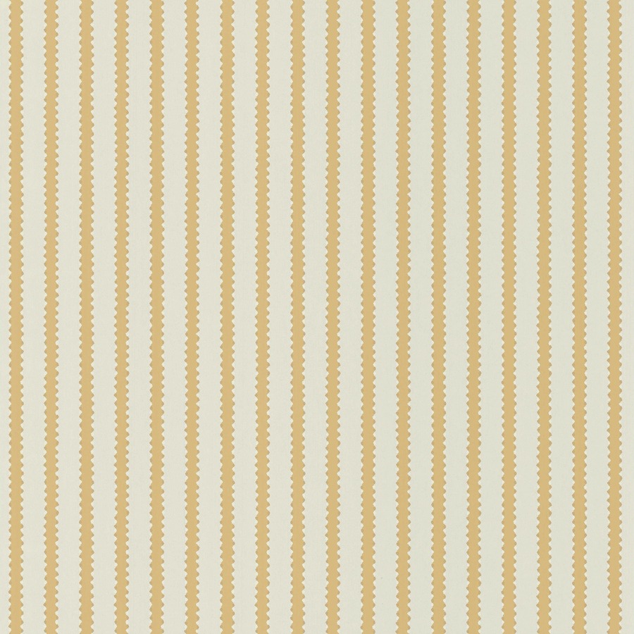 Strepen behang Långelid von Brömssen Behang Stitched Stripe - geel soleil