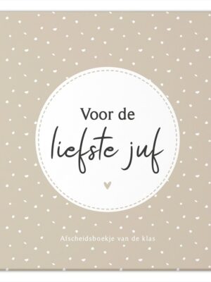 Afscheidsboekje juf