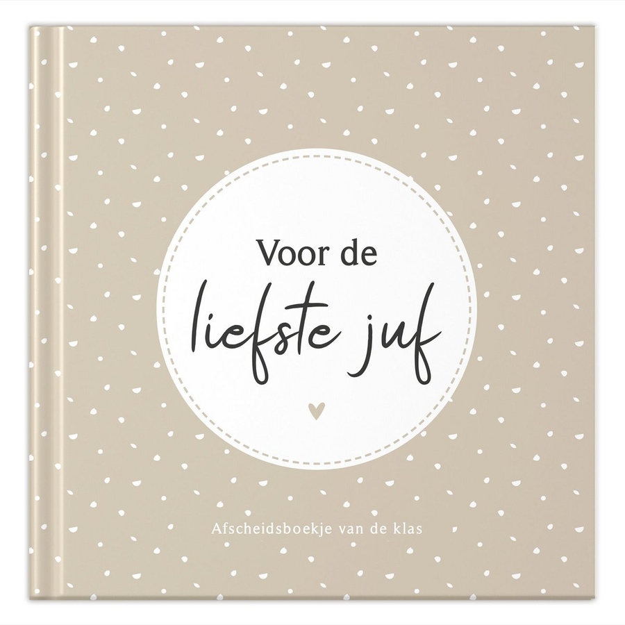 Afscheidsboekje juf